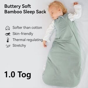 Bubble Panda Bamboo Sleeping Bag Size M (6 18 Months) 1.0 TOG NWT. Unisex Baby